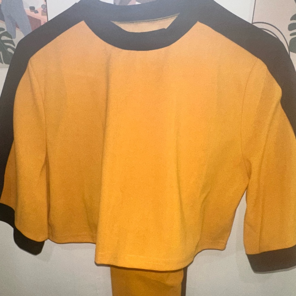 Mustard 2 piece set skirt